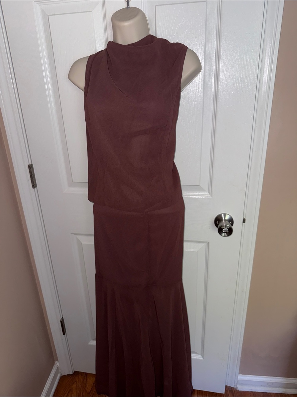 Dark Plum Skirt Set